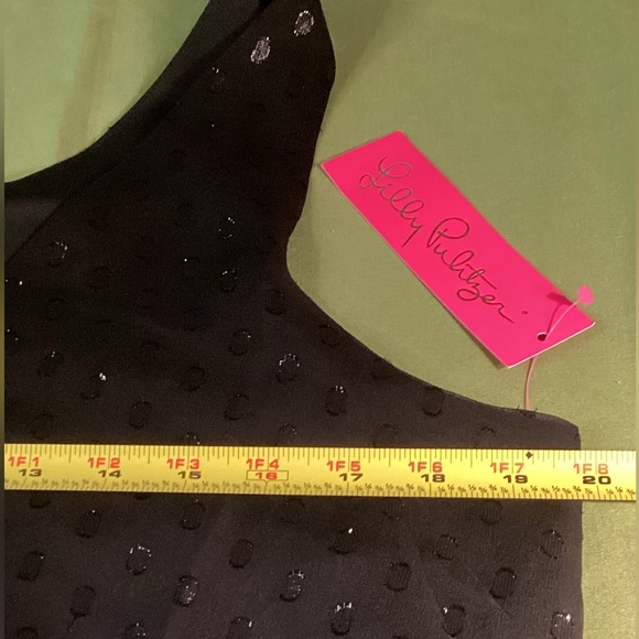 LILLY PULITZER FLORIN-SILK BLACK TOP. - Picture 12 of 15